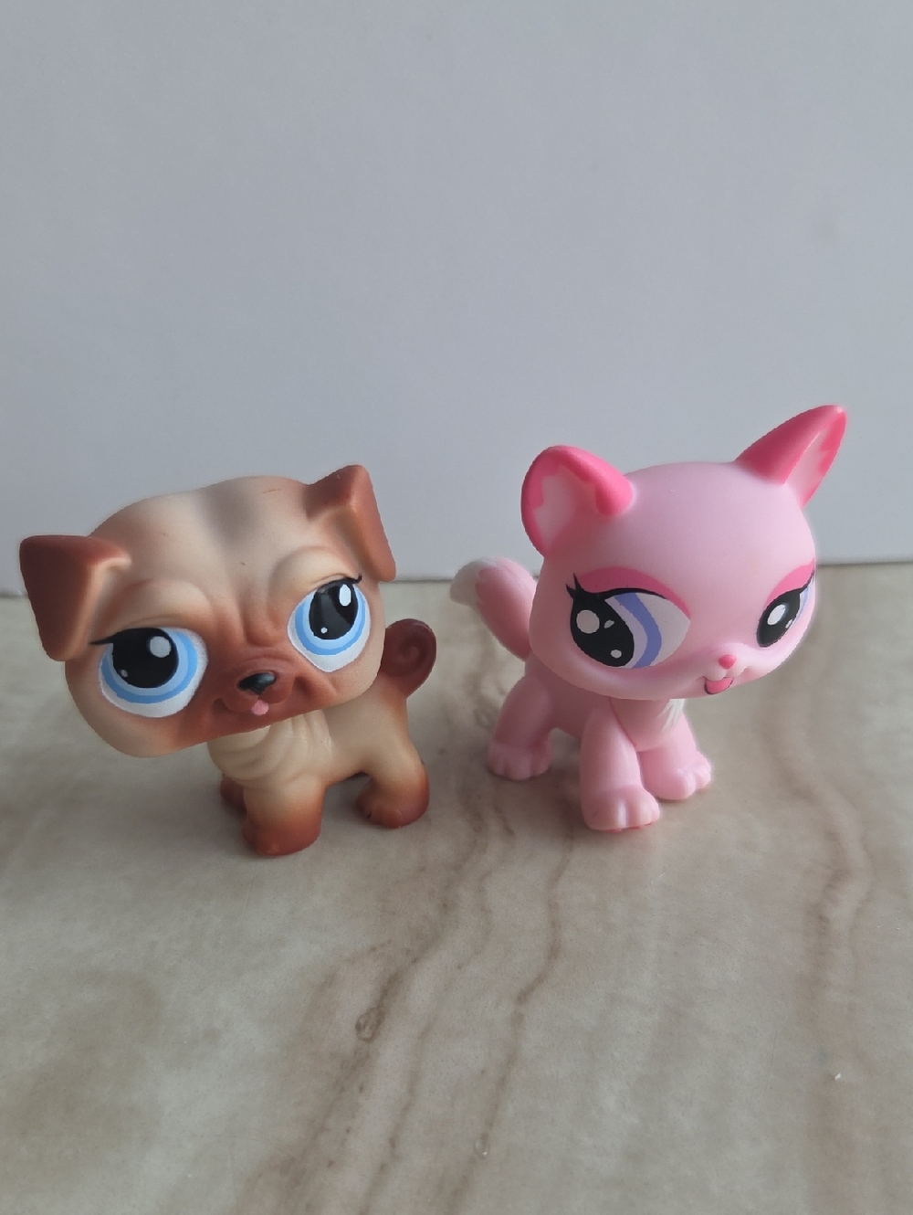 LPS #1312 And #1313 Cat And Pug Hasbro